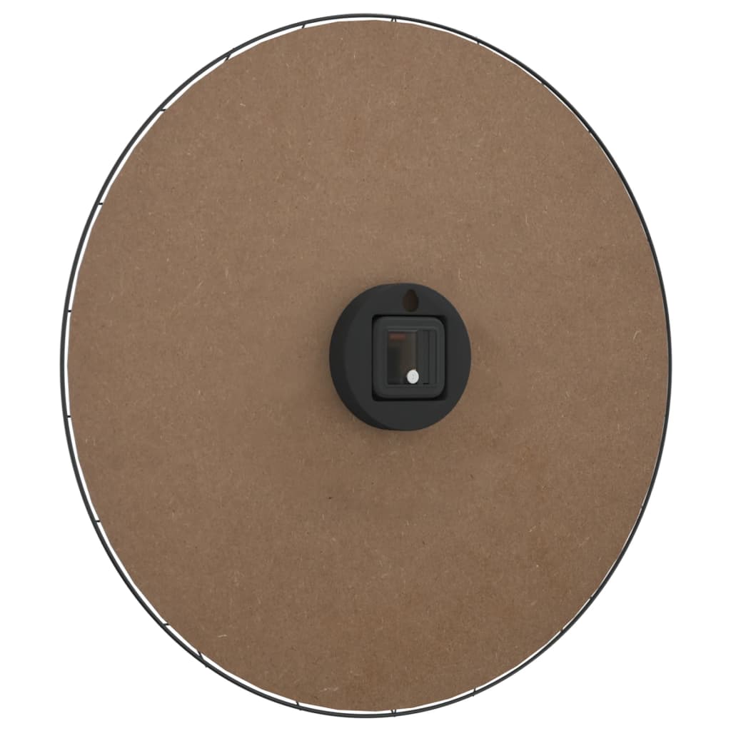 Sieninis laikrodis, geltonos ir juodos spalvos, 50cm, mediena