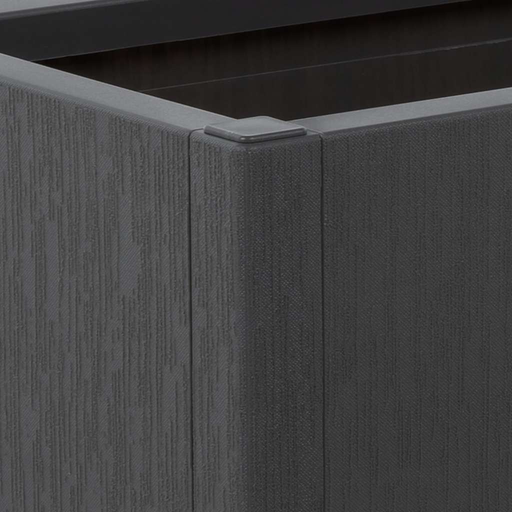 Sodo lovelis, tamsiai pilkos spalvos, 80x36x35cm, PP