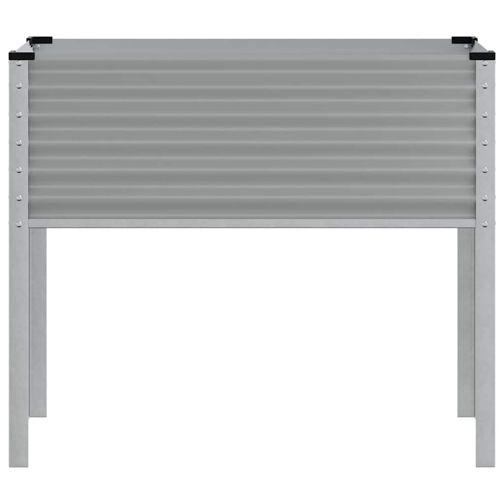 Sodo lovelis, pilkos spalvos, 100x41x90cm, plienas