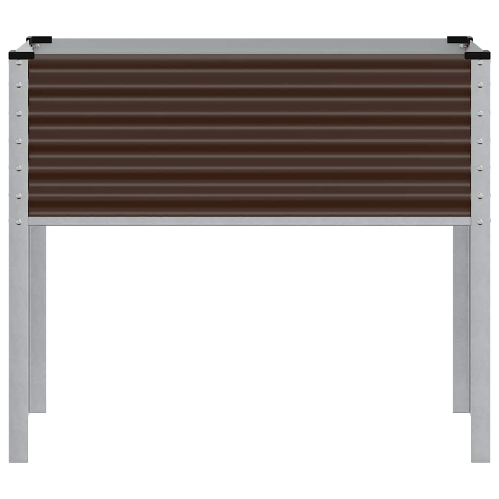 Sodo lovelis, rudas, 100x41x90cm, plienas
