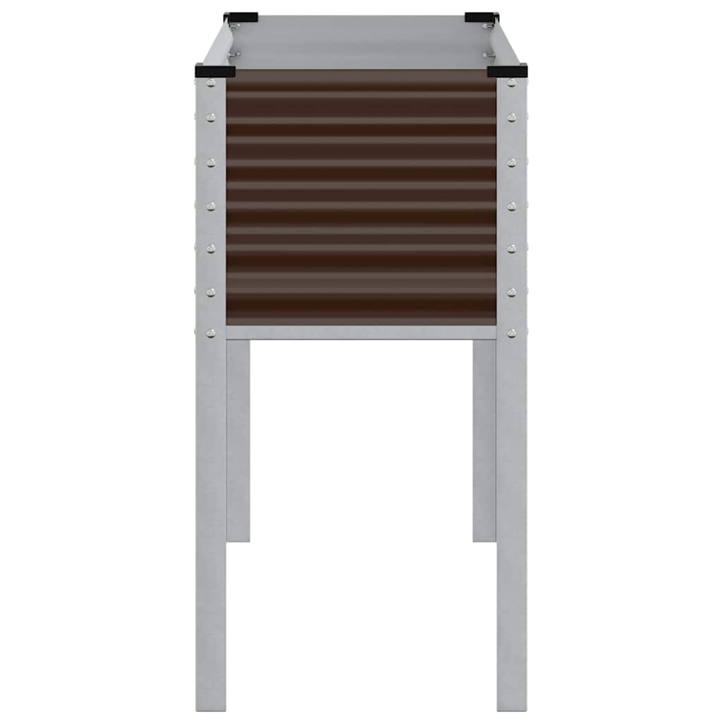 Sodo lovelis, rudas, 100x41x90cm, plienas