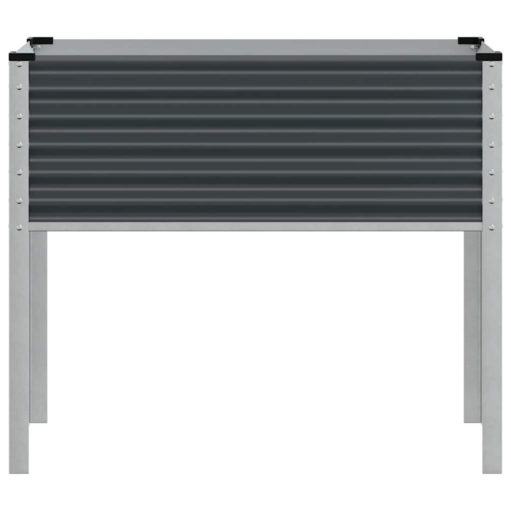 Sodo lovelis, antracito spalvos, 100x41x90cm, plienas