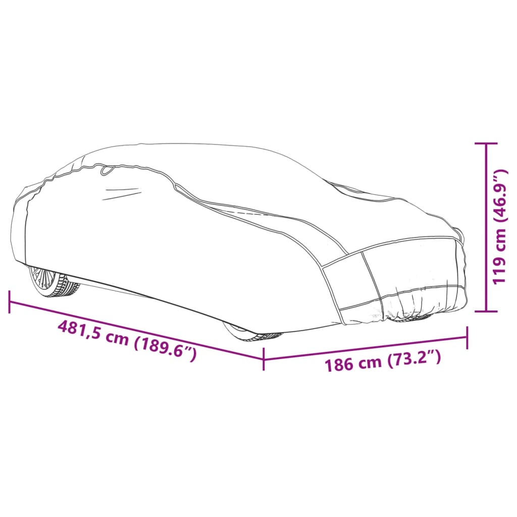 Automobilio uždangalas sedanams, pilkas ir sidabrinis, L dydžio