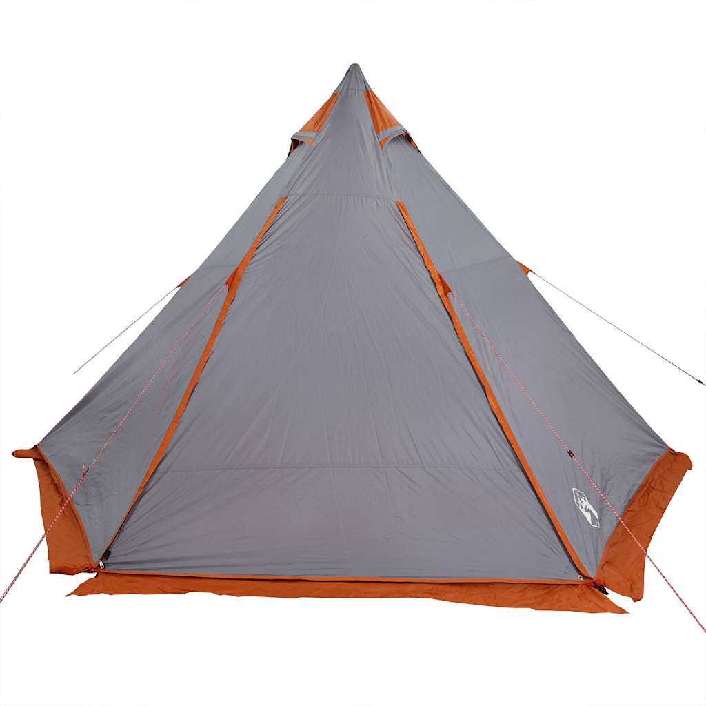 Šeimos palapinė, pilka ir oranžinė, šešiavietė, tipi