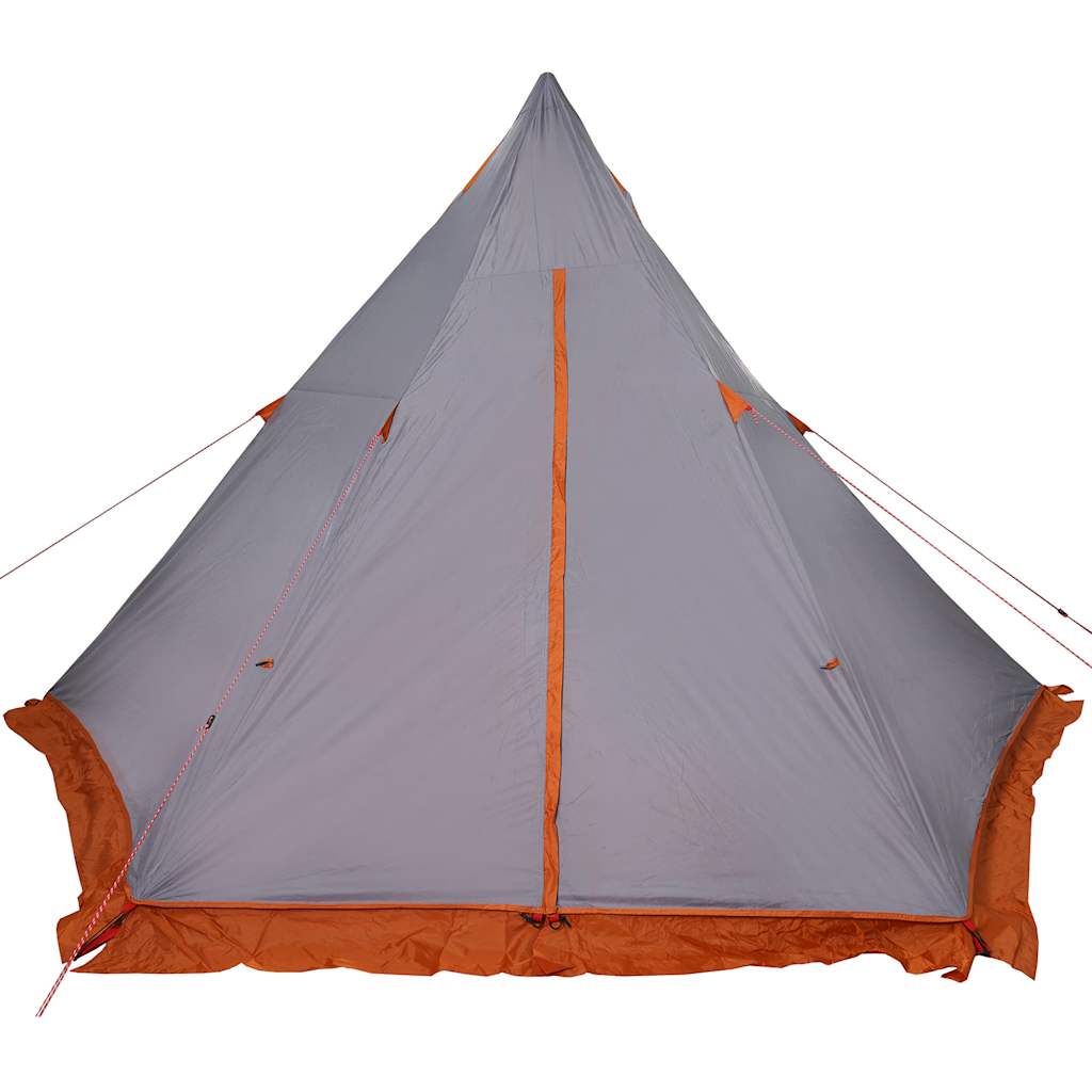 Šeimos palapinė, pilka ir oranžinė, šešiavietė, tipi