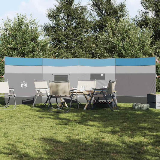 Stovyklavimo uždanga nuo vėjo, mėlyna, 510x153 cm