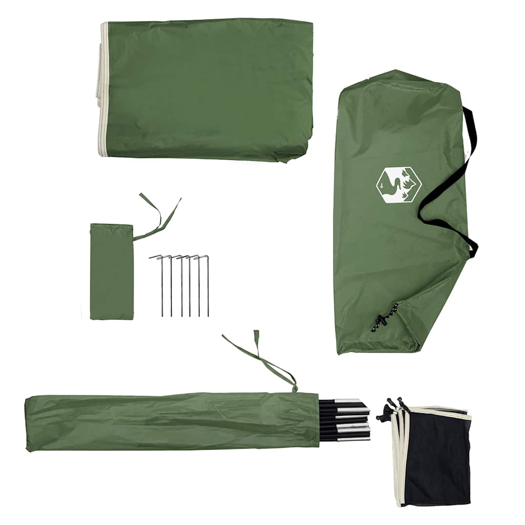 Camping Windbreak Green 344x120 cm Atsparus vandeniui