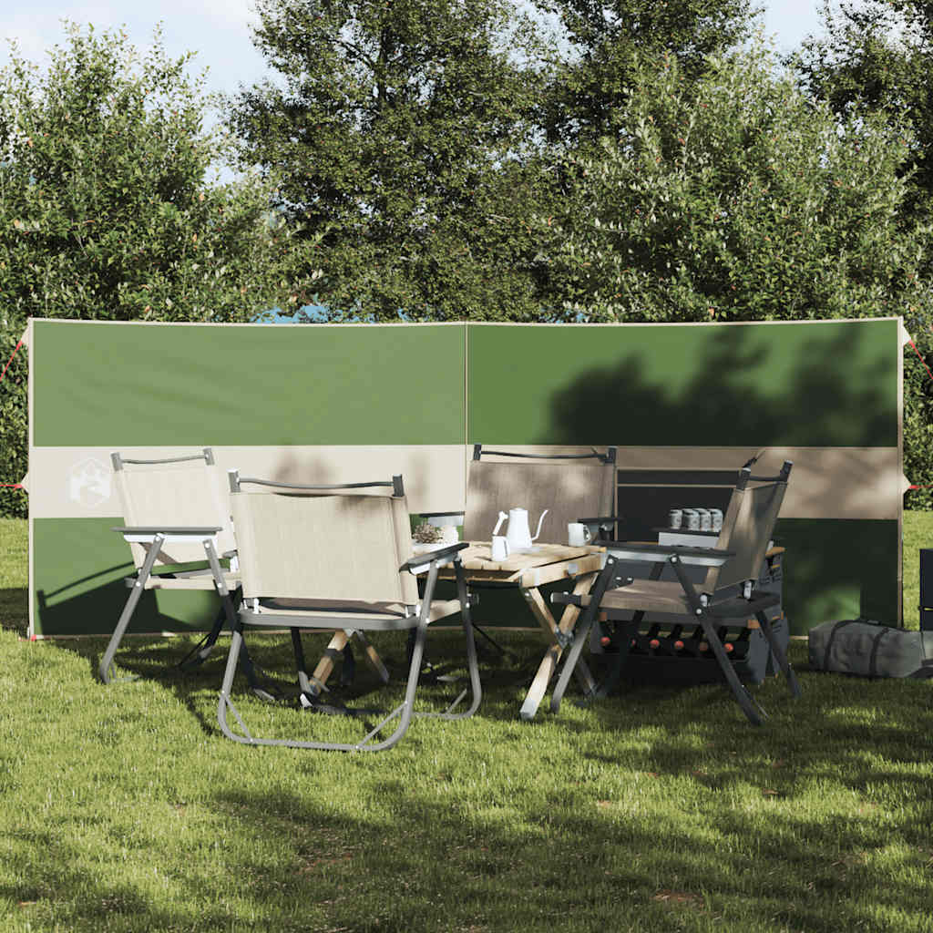 Camping Windbreak Green 344x120 cm Atsparus vandeniui