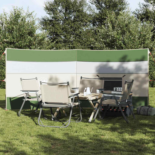 Camping Windbreak Green 340x130 cm Atsparus vandeniui