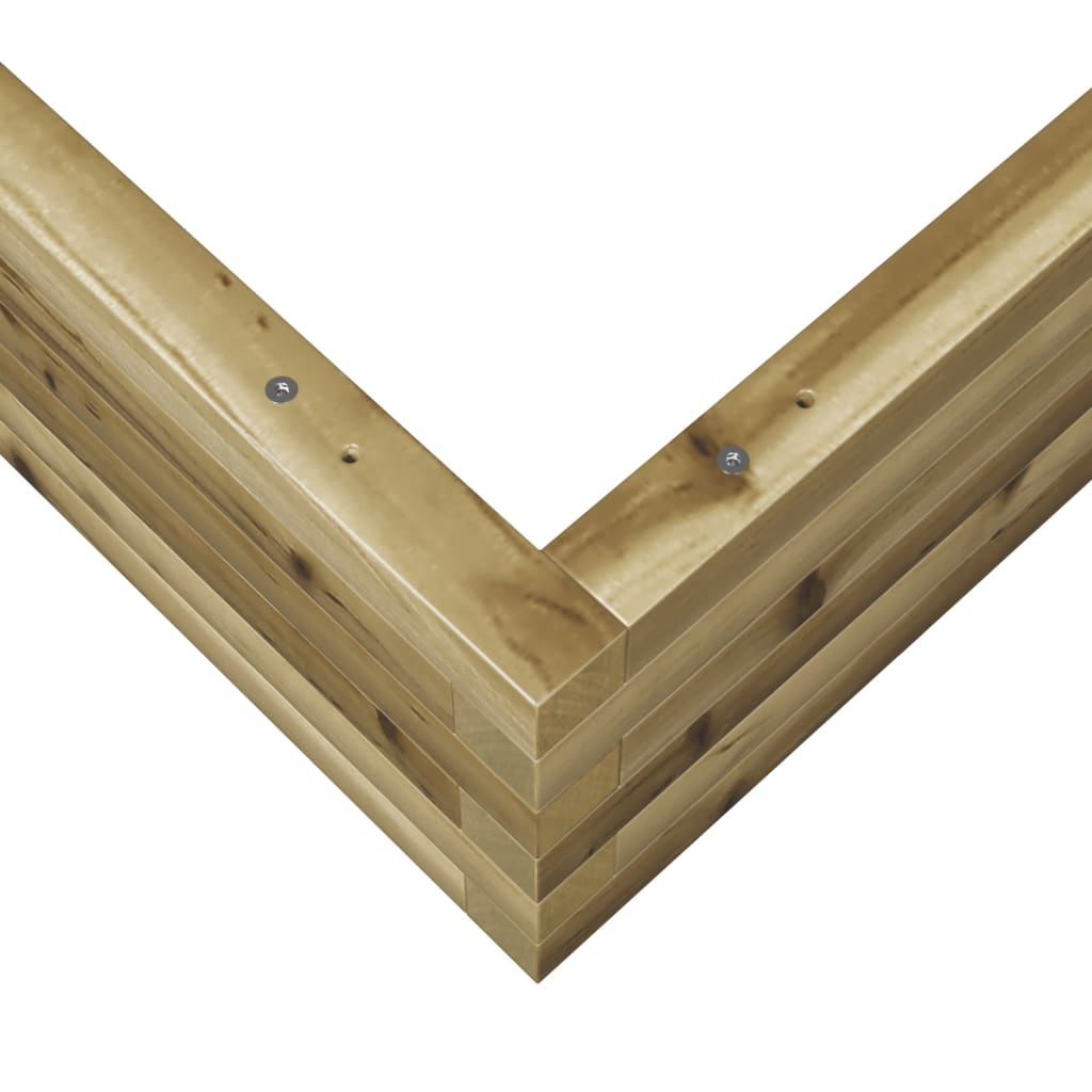 Sodo lovelis, 90x90x23cm, impregnuota pušies mediena
