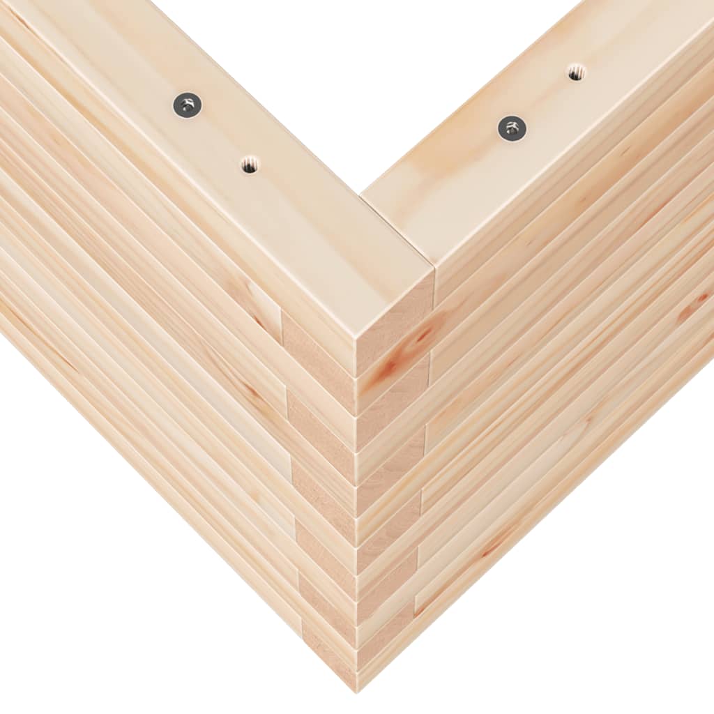 Sodo lovelis, 70x40x45,5cm, pušies medienos masyvas