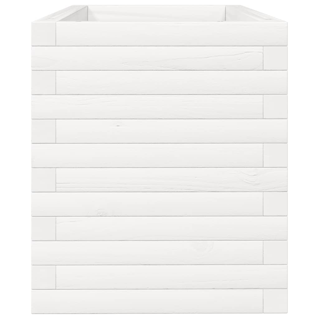 Sodo lovelis, baltas, 90x40x45,5cm, pušies medienos masyvas