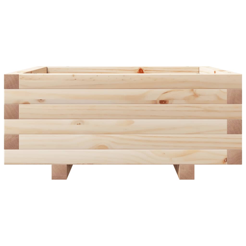 Sodo lovelis, 60x60x26,5cm, pušies medienos masyvas