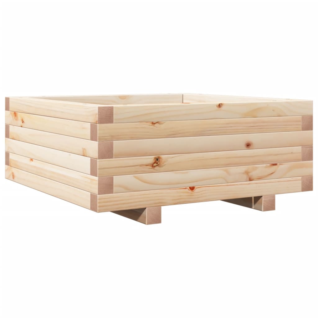 Sodo lovelis, 60x60x26,5cm, pušies medienos masyvas