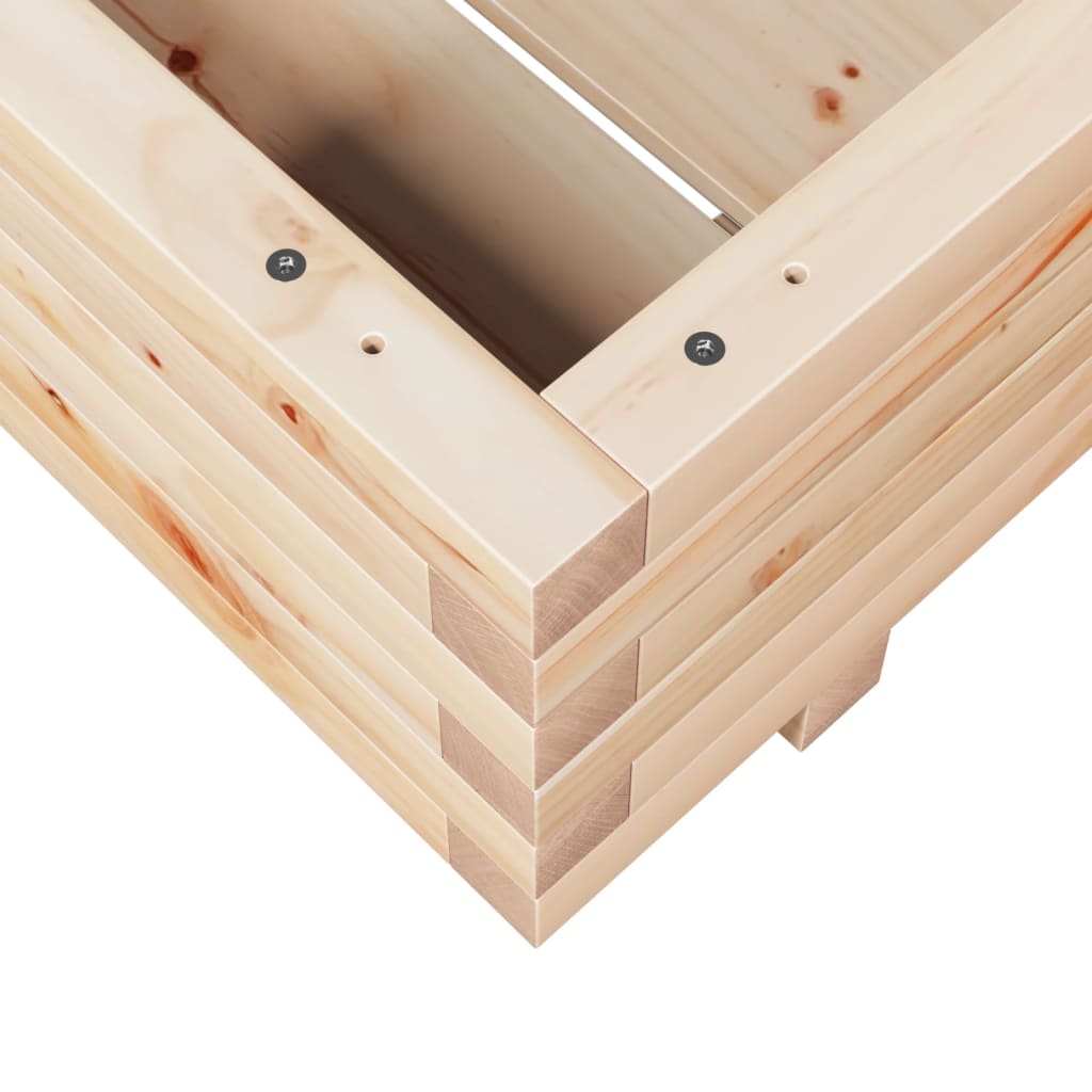 Sodo lovelis, 60x60x26,5cm, pušies medienos masyvas