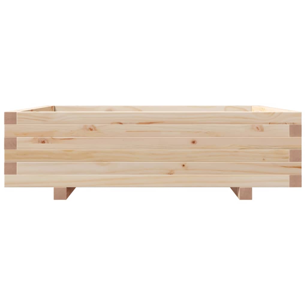 Sodo lovelis, 90x90x26,5cm, pušies medienos masyvas