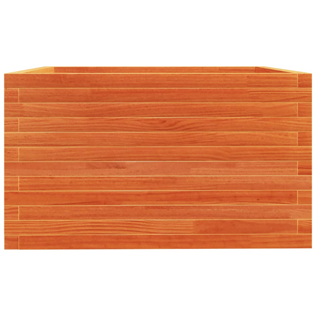 Sodo lovelis, vaško rudas, 80x80x49,5cm, pušies masyvas