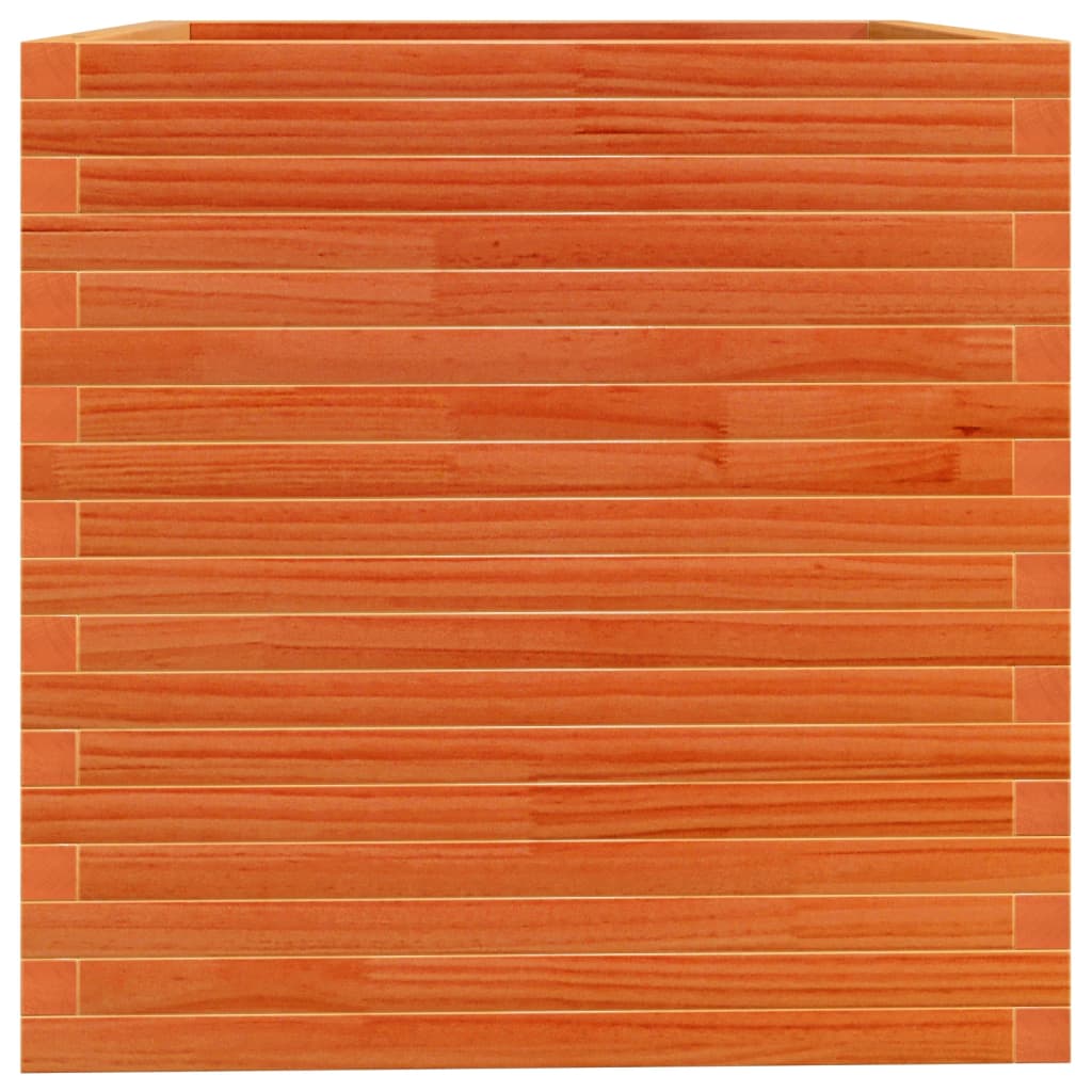 Sodo lovelis, vaško rudas, 70x70x72,5cm, pušies masyvas