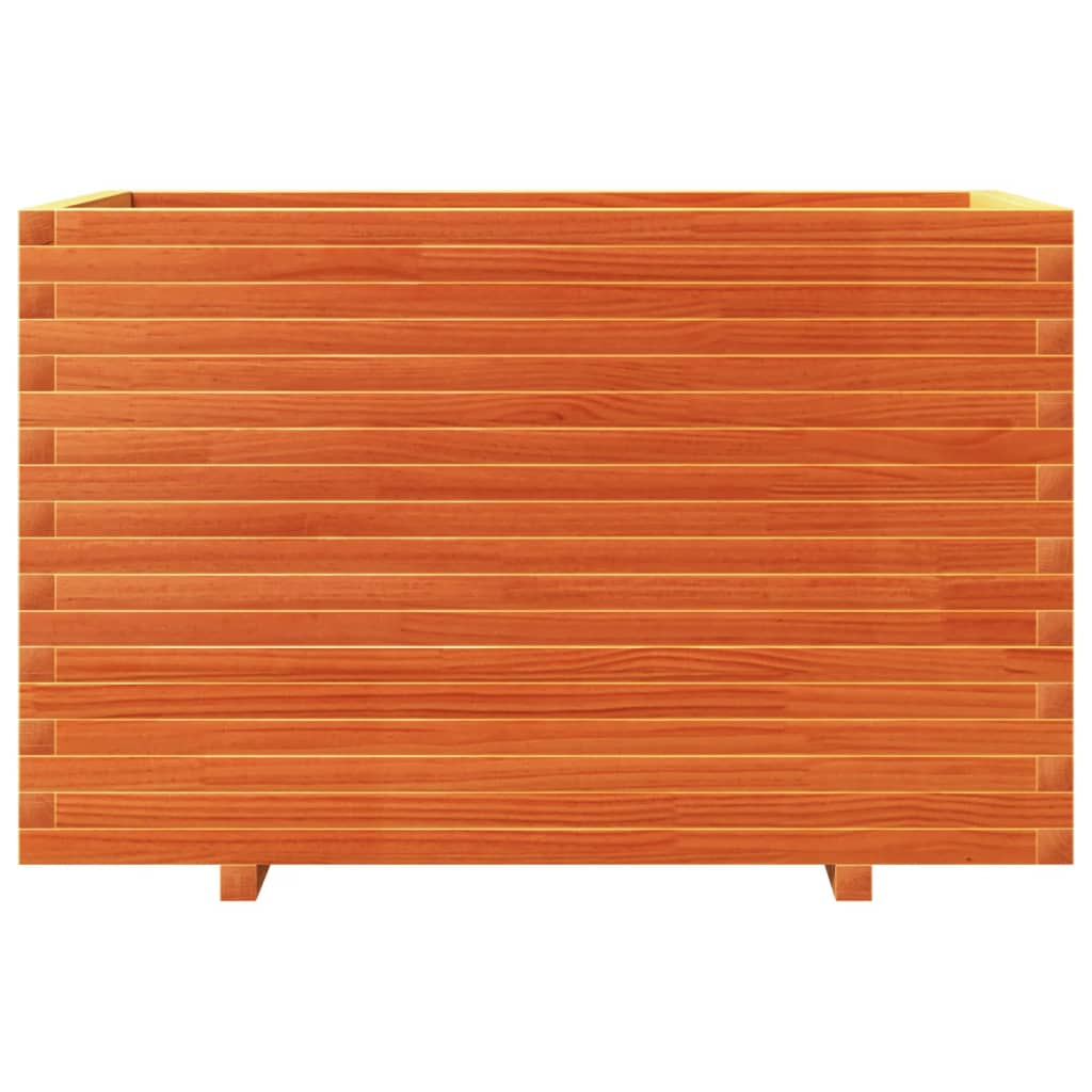 Sodo lovelis, vaško rudas, 110x60x72cm, pušies medienos masyvas