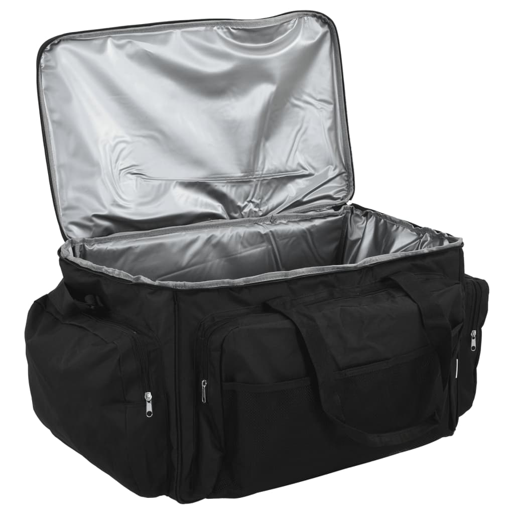 Žvejybos krepšys, juodas, audinys, vandeniui atsparus