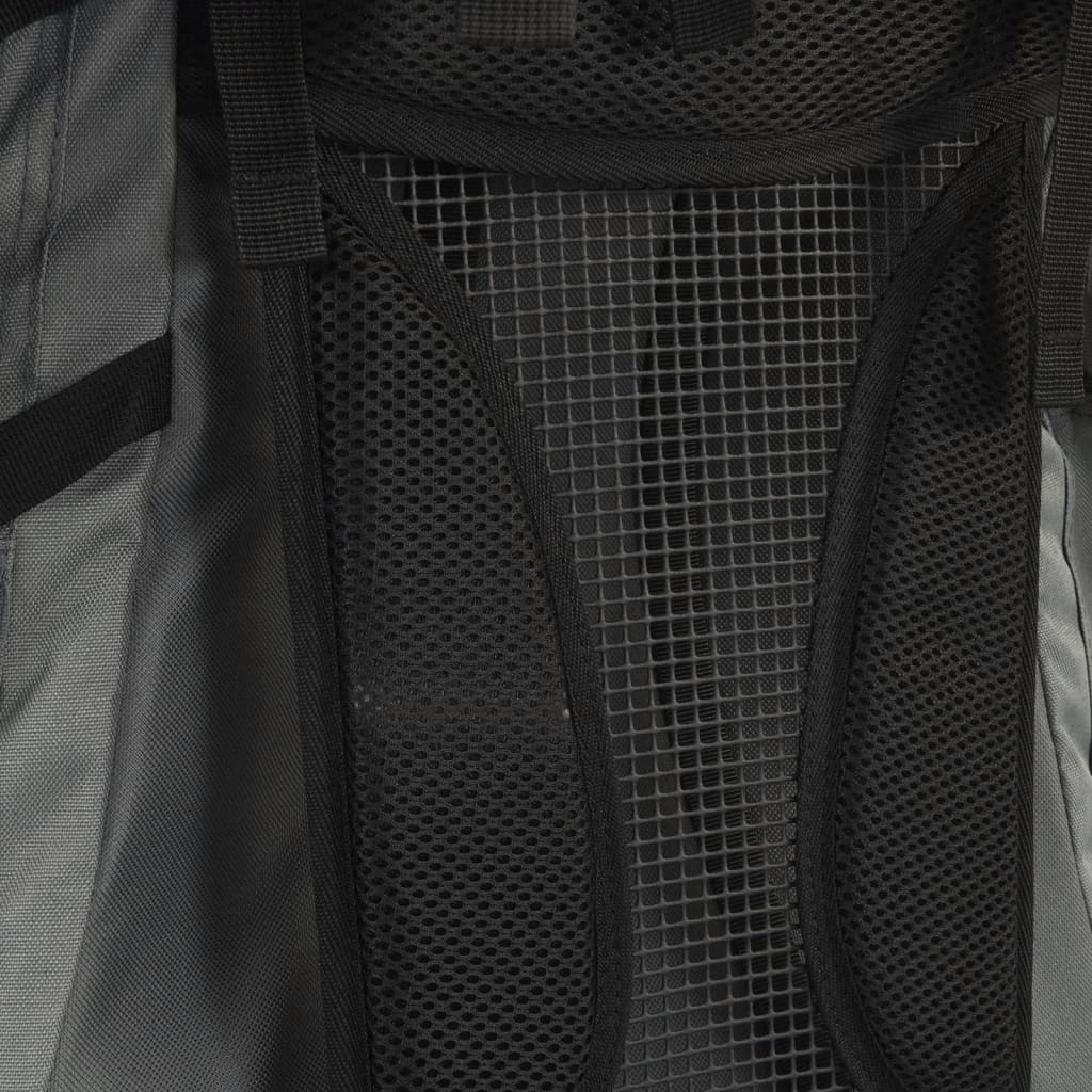 Turistinė kuprinė, pilka, 80L, oksfordo audinys