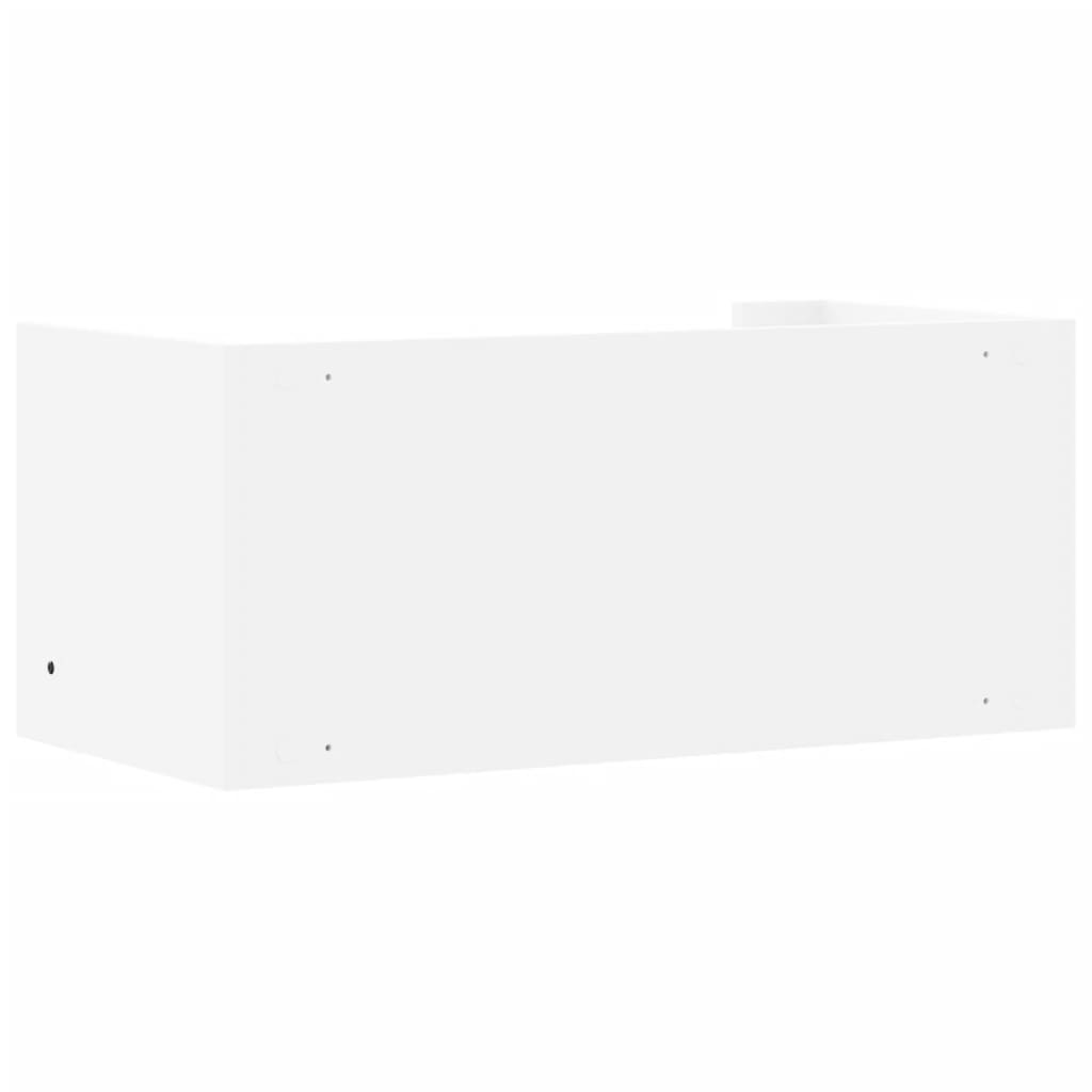 Sieninė lentyna, baltos spalvos, 70,5x35x30,5cm, MDP