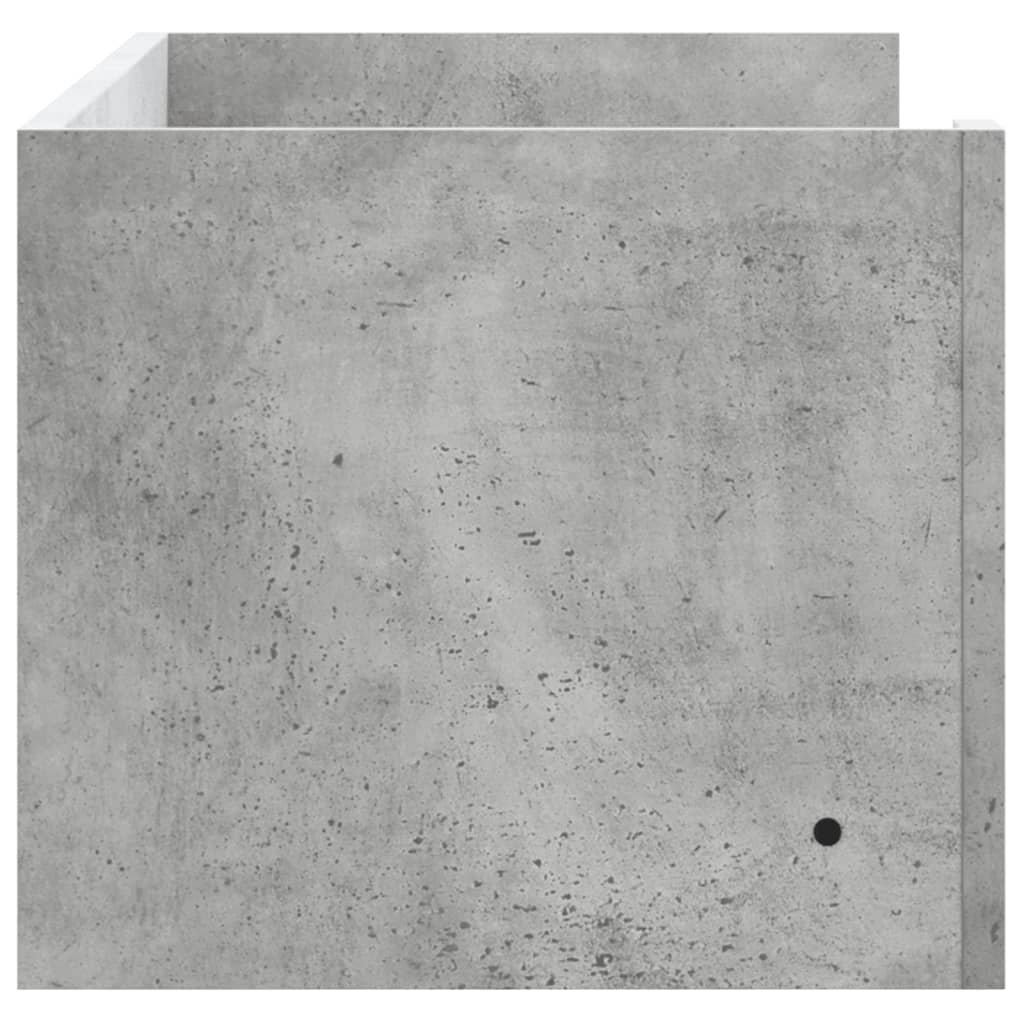 Sieninė lentyna, betono pilkos spalvos, 100x35x30,5cm, MDP