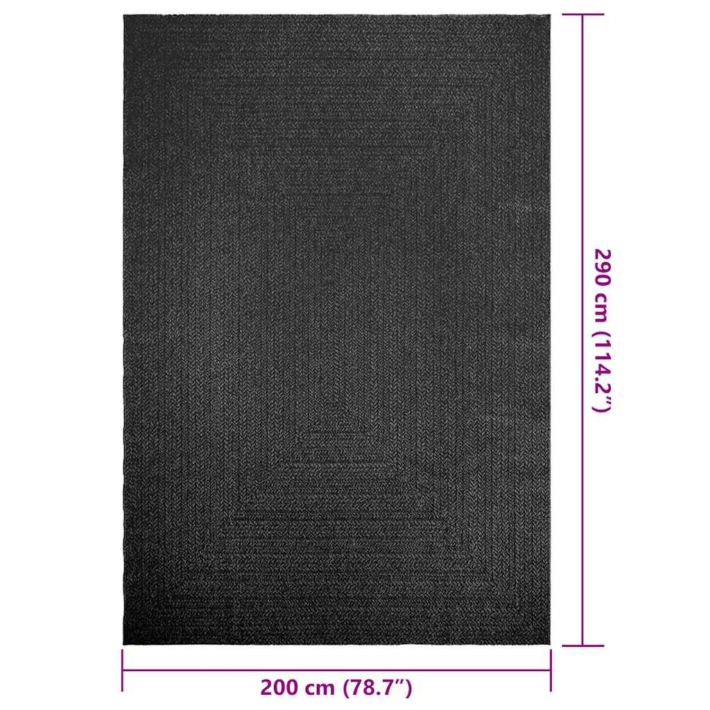 Kilimas ZIZUR, 200x290 cm, džiuto imitacija, vidaus ir lauko