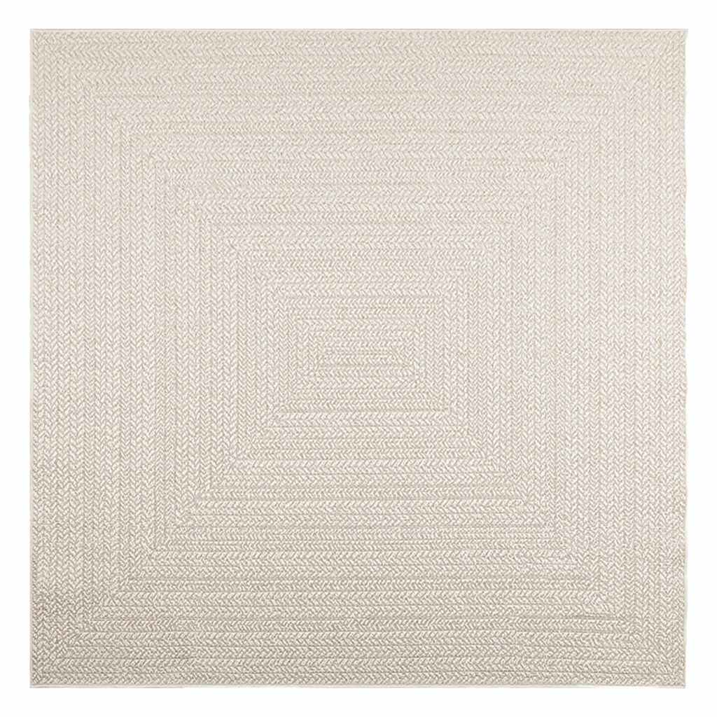 Kilimas ZIZUR, 200x200 cm, džiuto imitacija, vidaus ir lauko