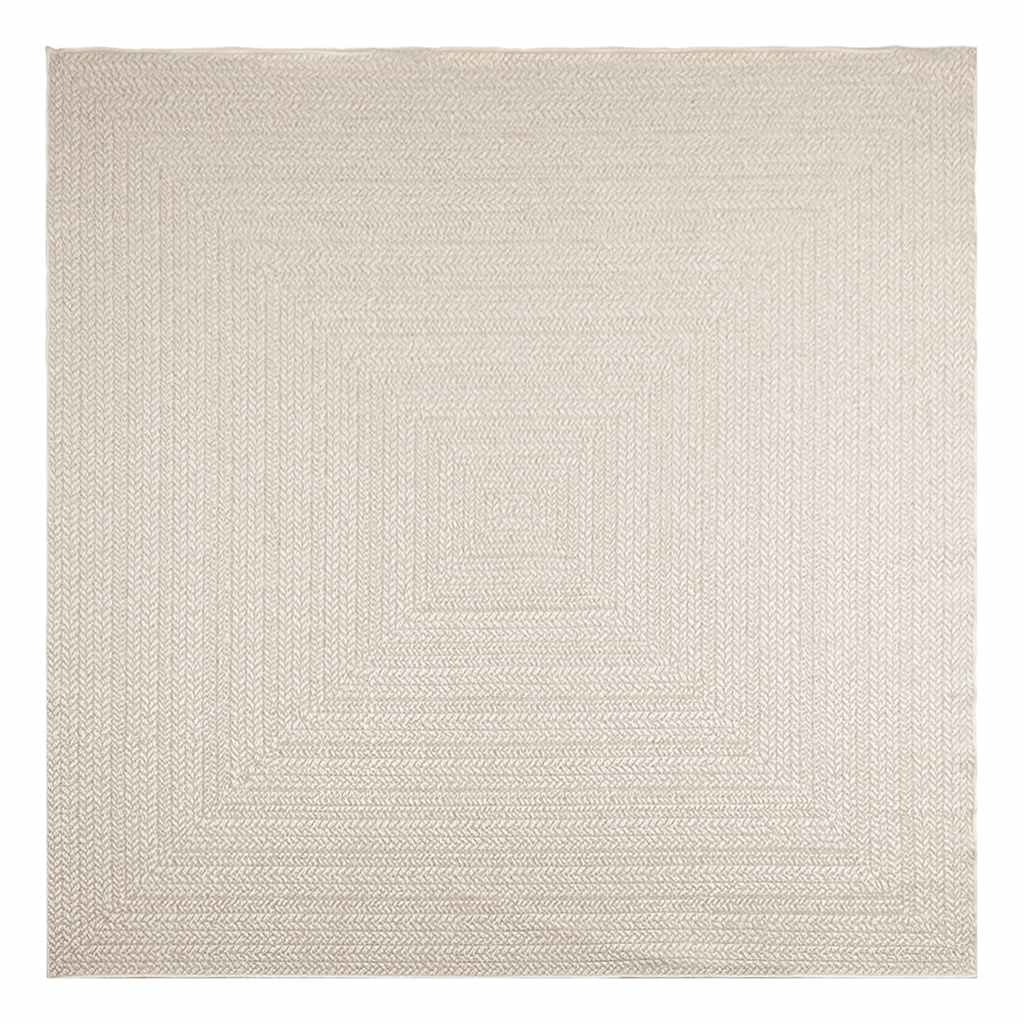 Kilimas ZIZUR, 240x240 cm, džiuto imitacija, vidaus ir lauko