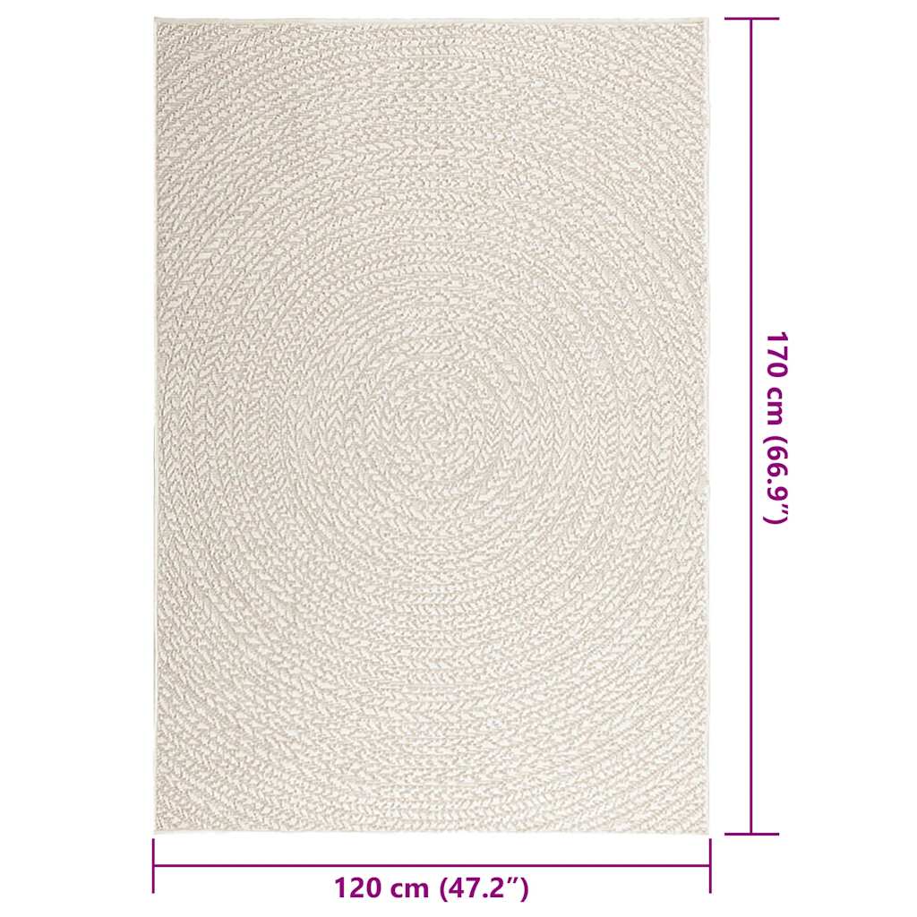 Kilimas ZIZUR, 120x170 cm, džiuto imitacija, vidaus ir lauko