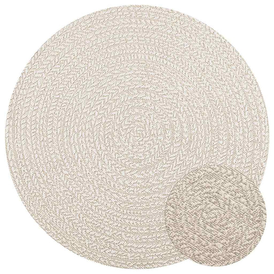 Kilimas ZIZUR, Ø 120 cm, džiuto imitacija, vidaus ir lauko