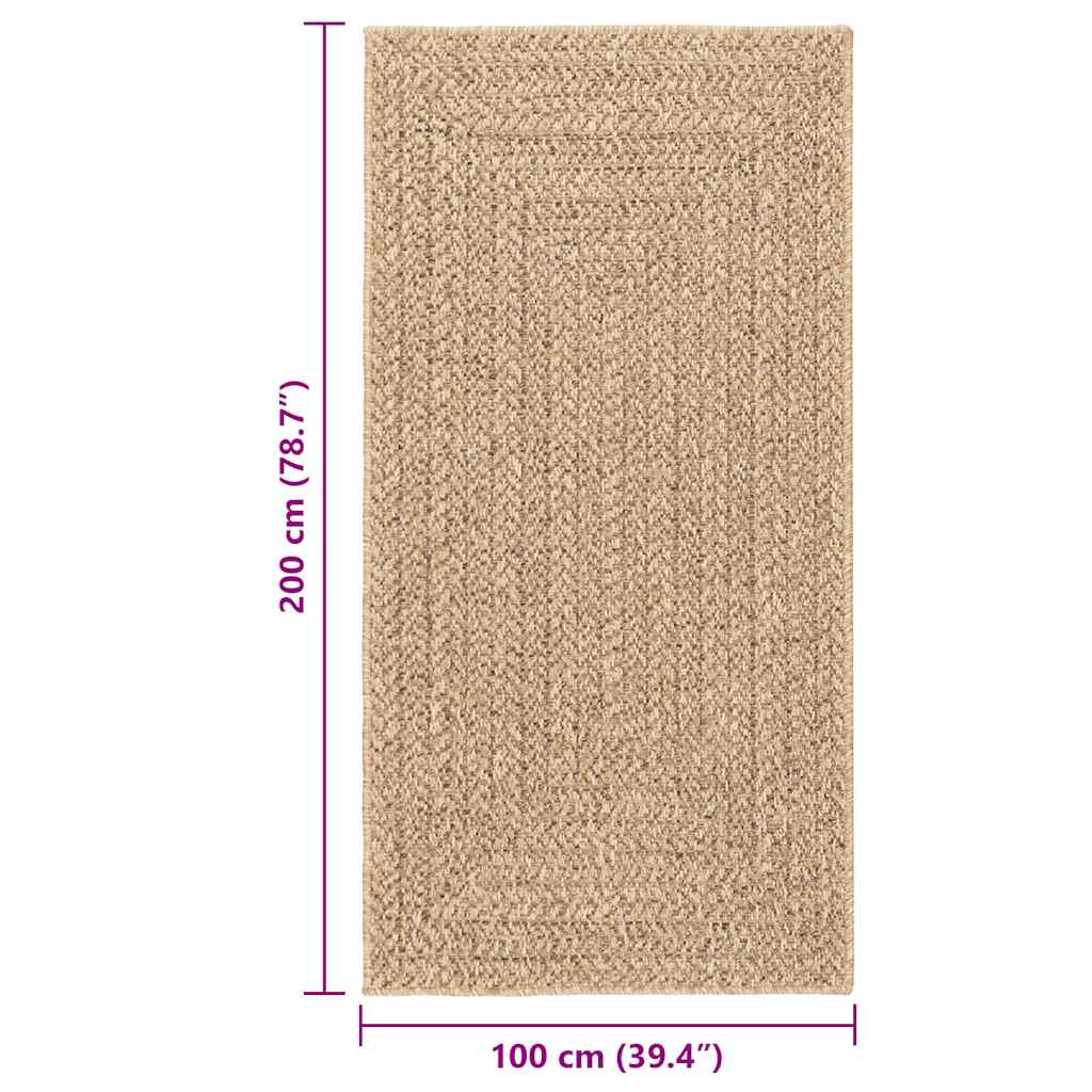 Kilimas ZIZUR, 80x250 cm, džiuto imitacija, vidaus ir lauko