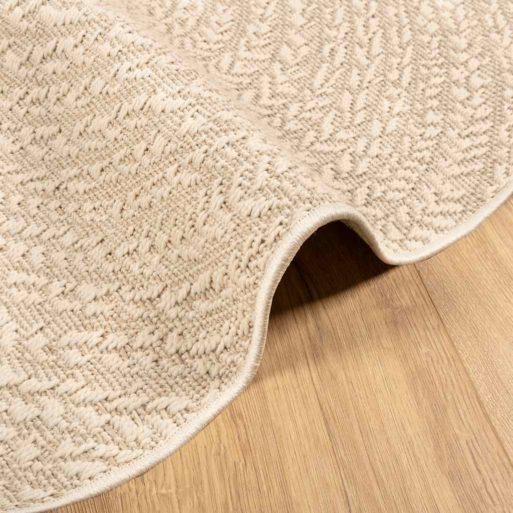 Kilimas ZIZUR, Ø 120 cm, džiuto imitacija, vidaus ir lauko