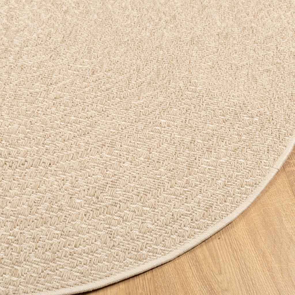 Kilimas ZIZUR, Ø 120 cm, džiuto imitacija, vidaus ir lauko