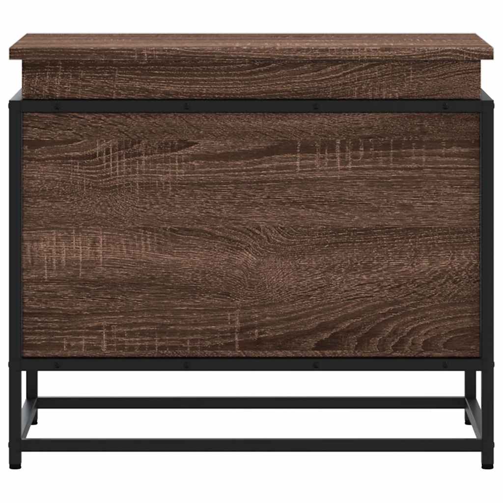 Daiktadėžė su dangčiu, ruda, 60x40x51,5cm, apdirbta mediena