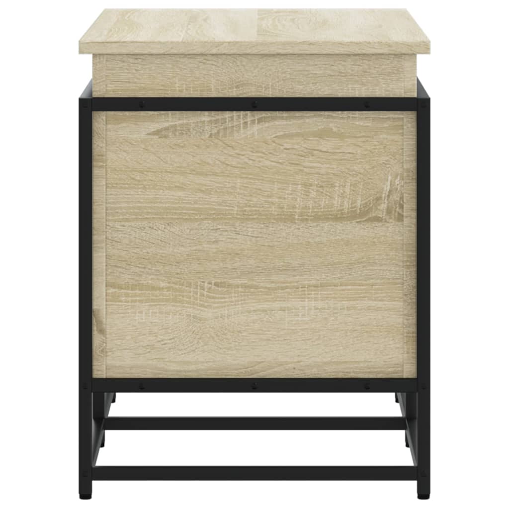 Daiktadėžė su dangčiu, ąžuolo, 80x40x51,5cm, apdirbta mediena