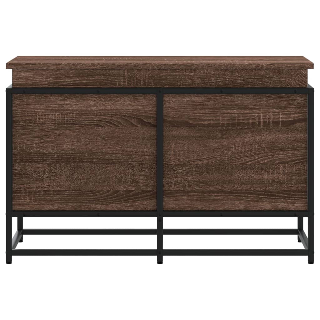 Daiktadėžė su dangčiu, ruda, 80x40x51,5cm, apdirbta mediena