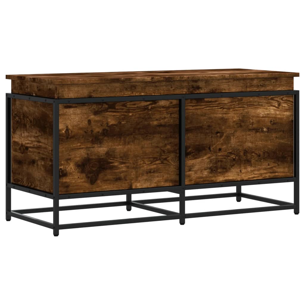 Daiktadėžė su dangčiu, dūminė, 100x40x51,5cm, apdirbta mediena