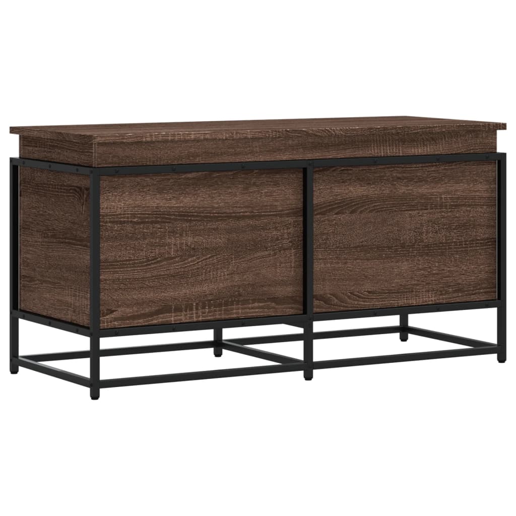 Daiktadėžė su dangčiu, ruda, 100x40x51,5cm, apdirbta mediena