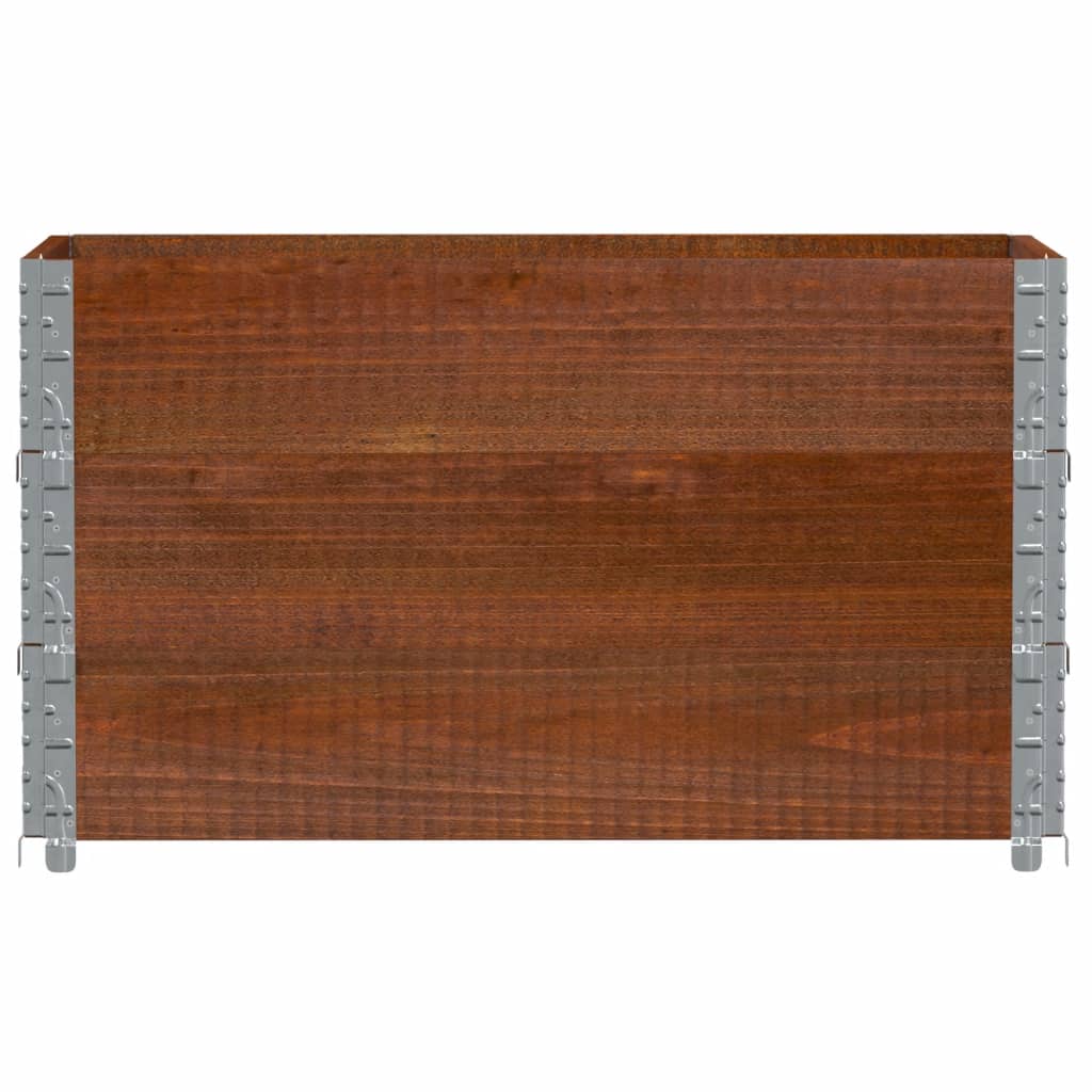 Sodo lovelis, rudas, 100x50cm, pušies medienos masyvas