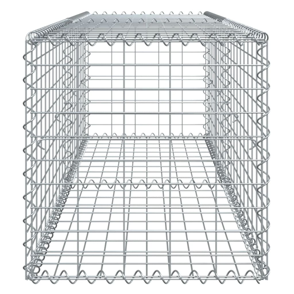 Gabiono krepšys su dangčiu, 200x50x50cm, galvanizuota geležis