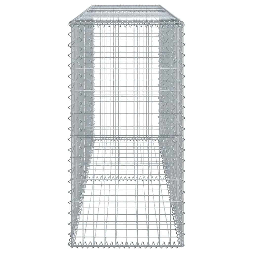 Gabiono krepšys su dangčiu, 200x50x100cm, galvanizuota geležis