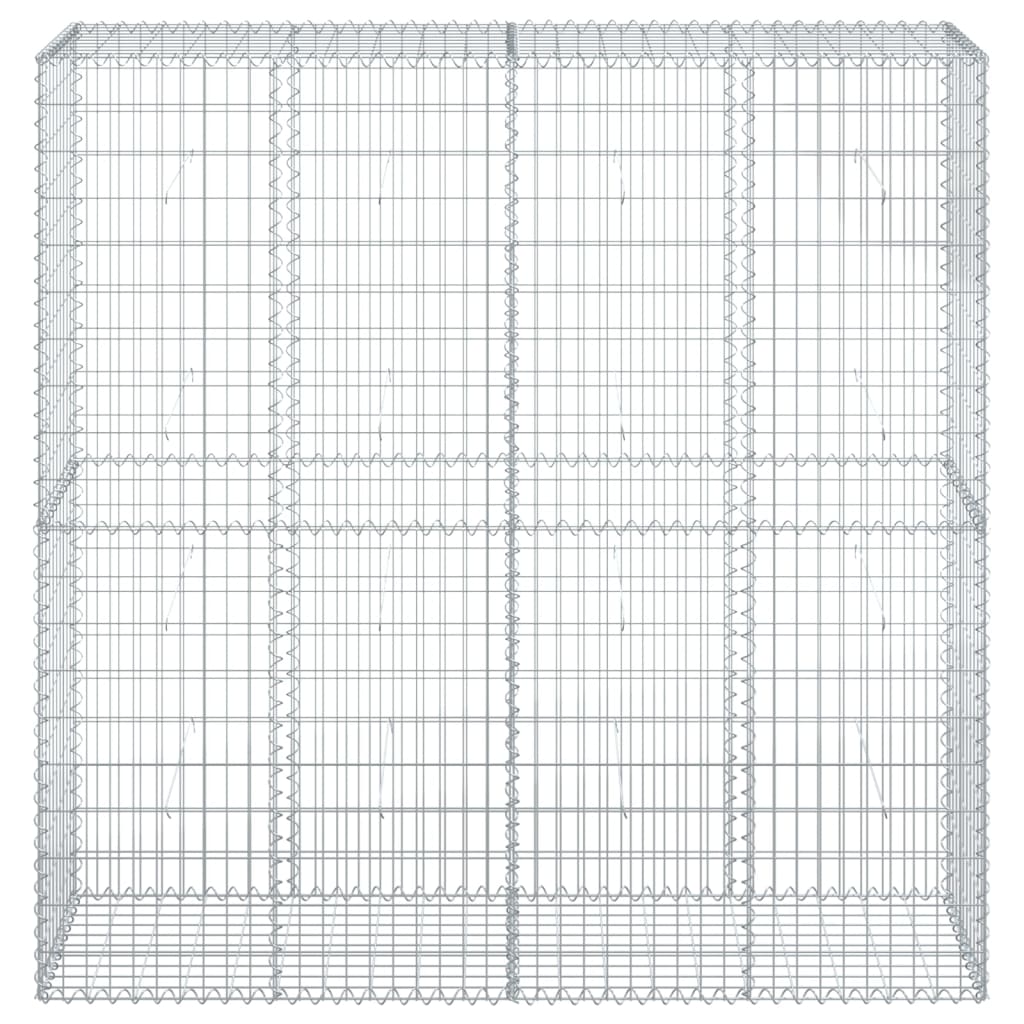 Gabiono krepšys su dangčiu, 200x50x200cm, galvanizuota geležis