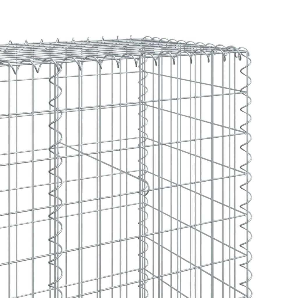 Gabiono krepšys su dangčiu, 1200x50x200cm, galvanizuota geležis