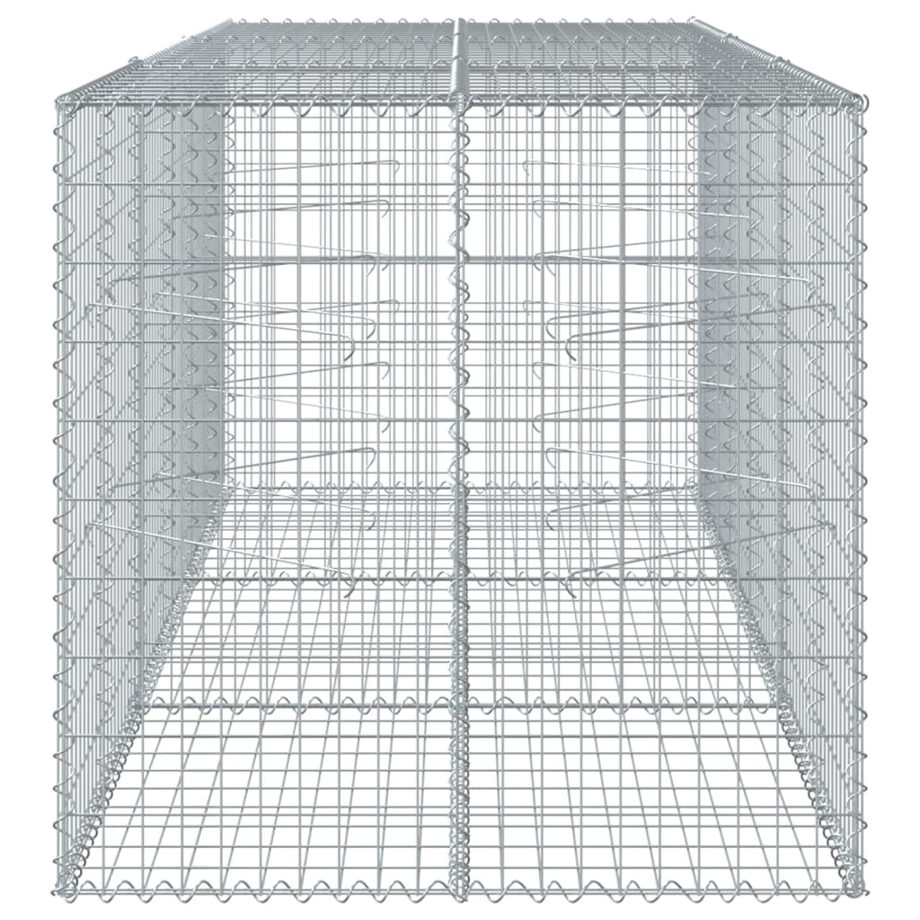 Gabiono krepšys su dangčiu, 300x100x100cm, galvanizuota geležis