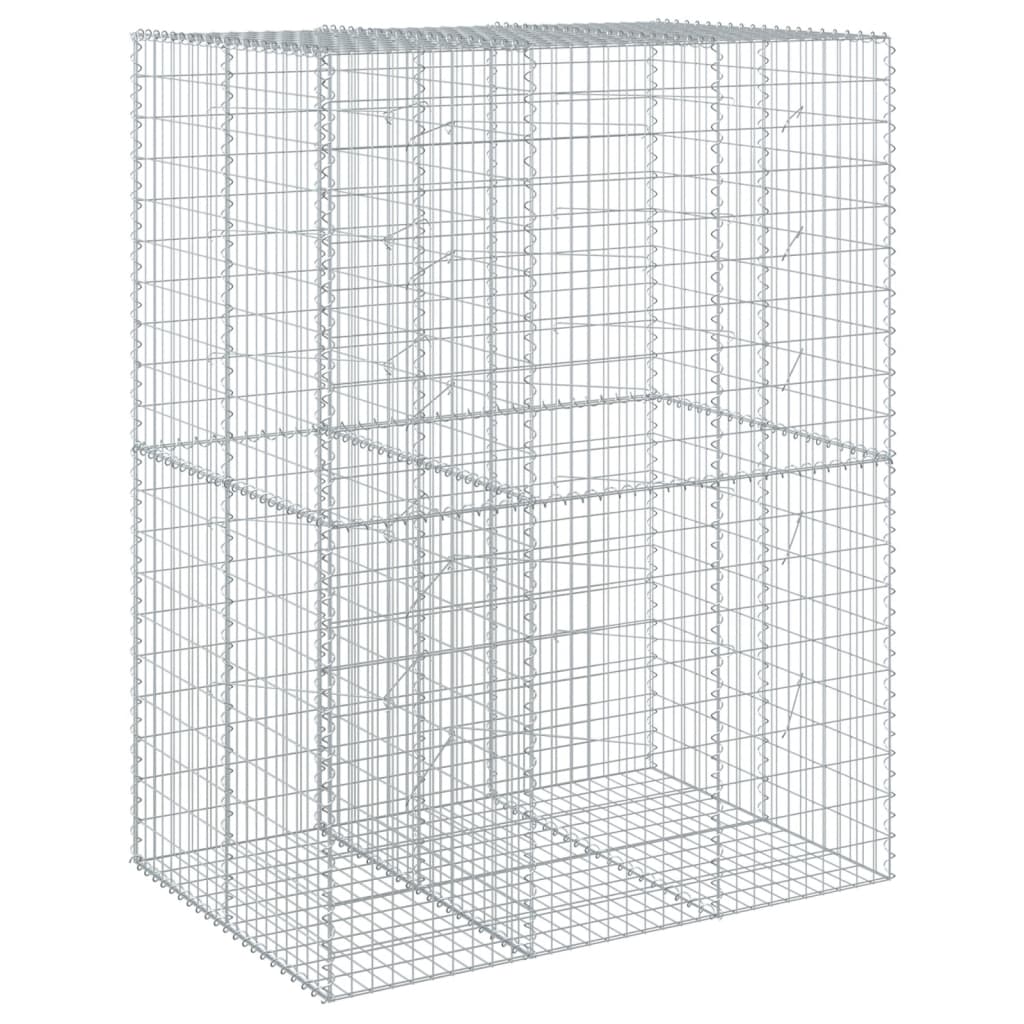 Gabiono krepšys su dangčiu, 150x100x200cm, galvanizuota geležis