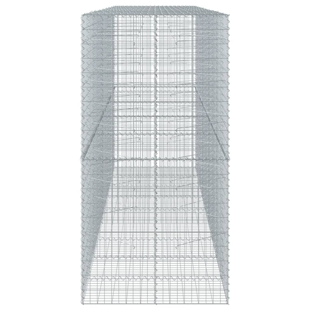 Gabiono krepšys su dangčiu, 450x100x200cm, galvanizuota geležis