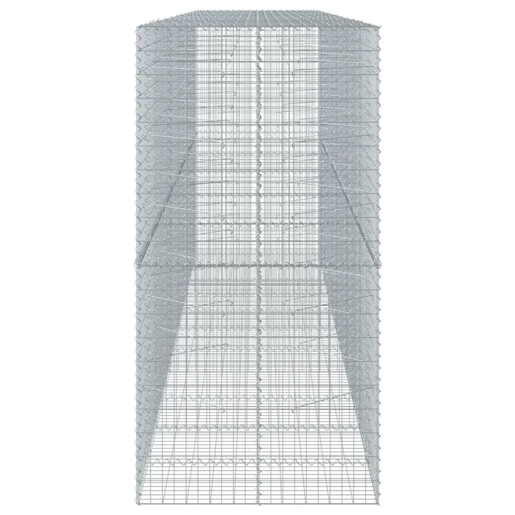 Gabiono krepšys su dangčiu, 550x100x200cm, galvanizuota geležis
