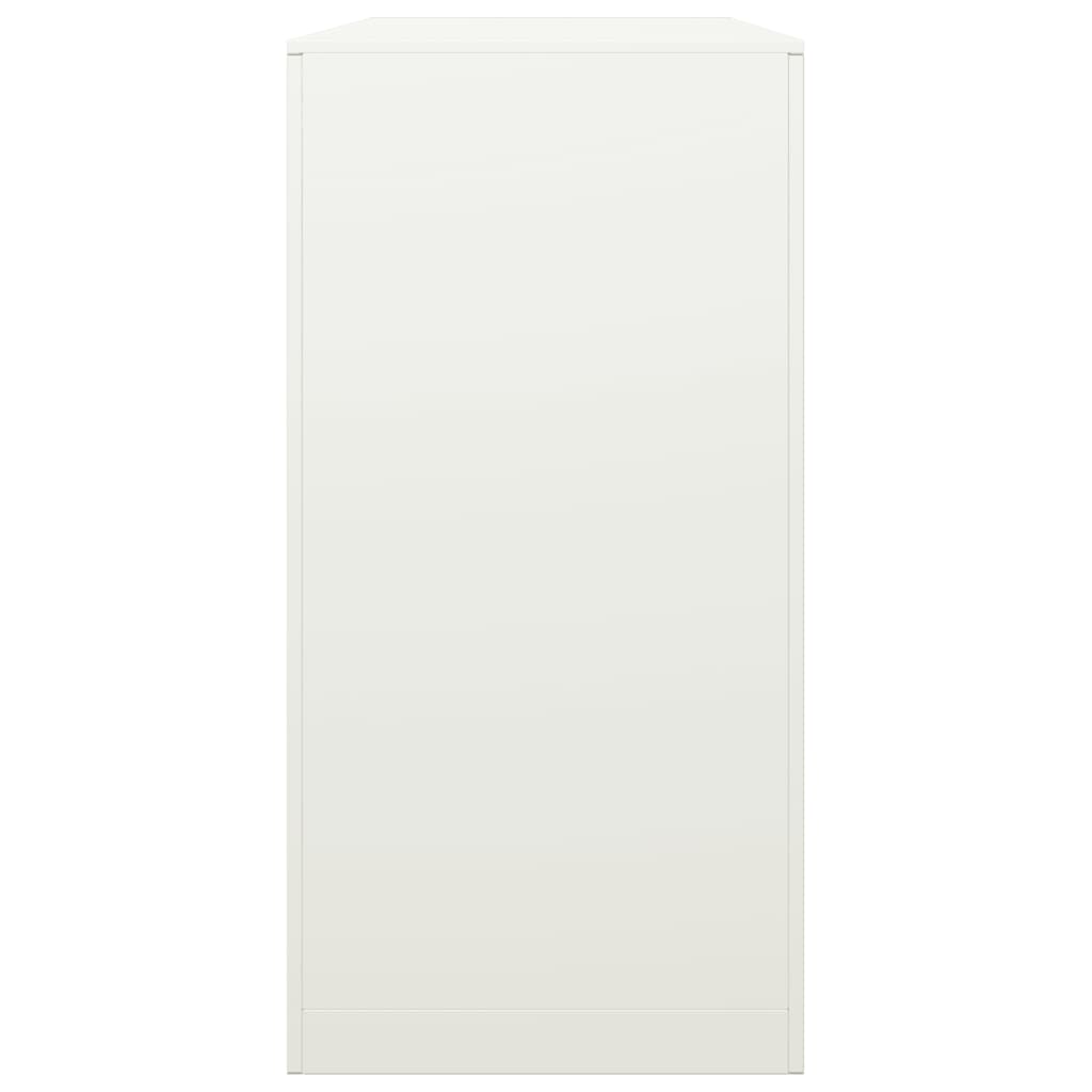 Stovas malkoms, baltos spalvos, 100x40x80cm, plienas